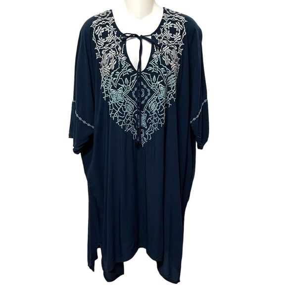JOHNNY WAS BIYA Boho Embroidered Tunic Top XL - Picture 1 of 9